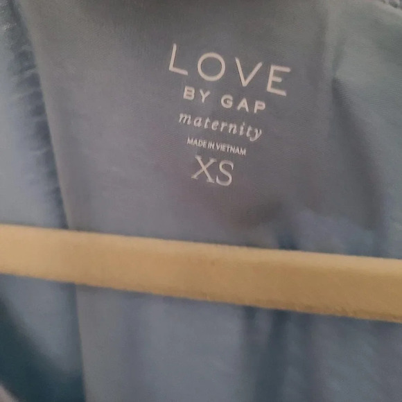 Gap Love By Gap Maternity Ruched Sides Tank Top in Blue Stone Size Xsmall - Picture 3 of 8